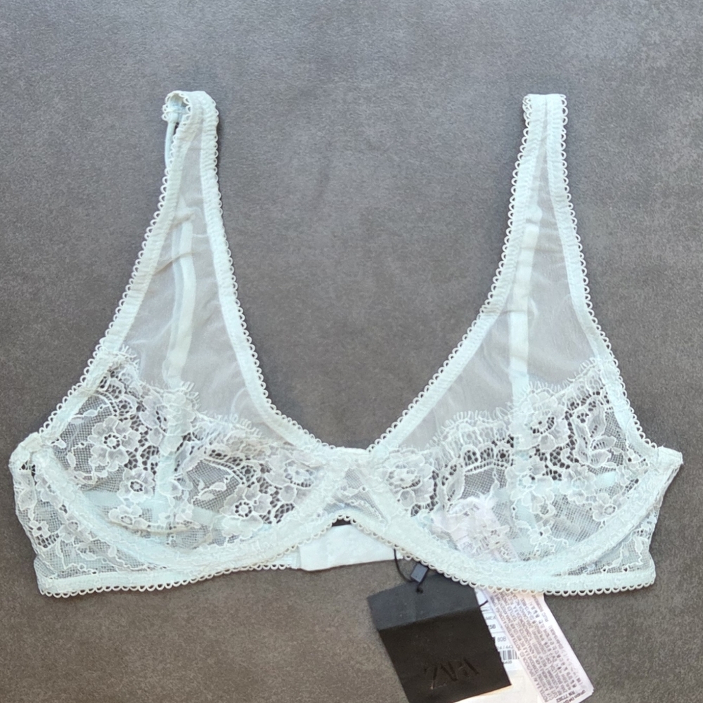 NWT Zara Lace Underwire Bra 34B